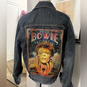 David Bowie Ziggy Stardust Denim Jacket size‎ large